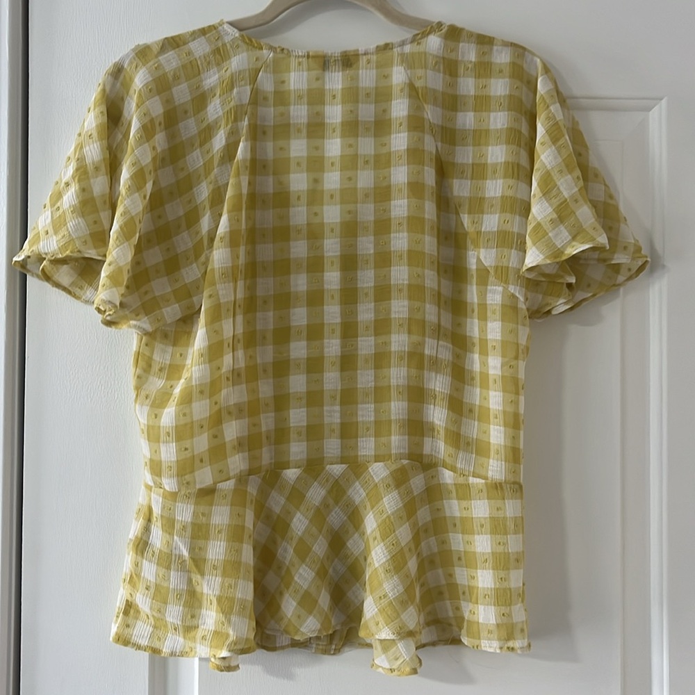 Yellow gingham top - Picture 2 of 5